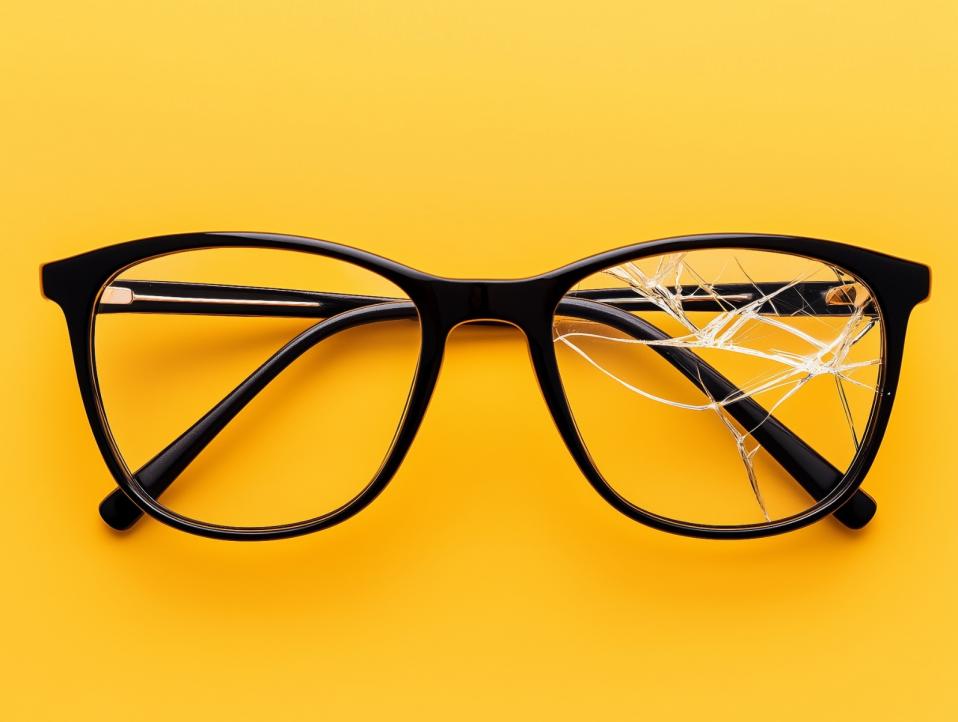 Lunettes cassées